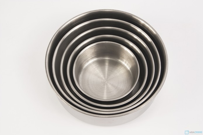 Bộ thố 5 cái Inox có nắp đậy IN.13-007