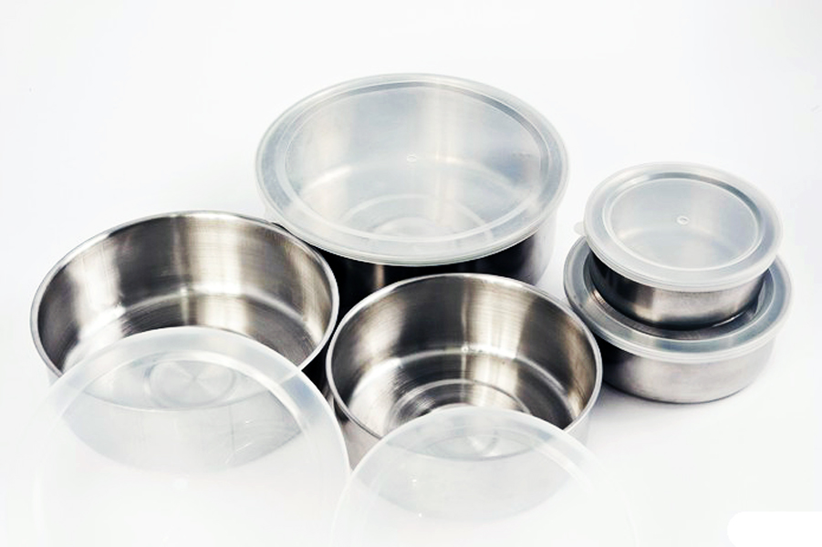 Bộ thố 5 cái Inox có nắp đậy IN.13-007