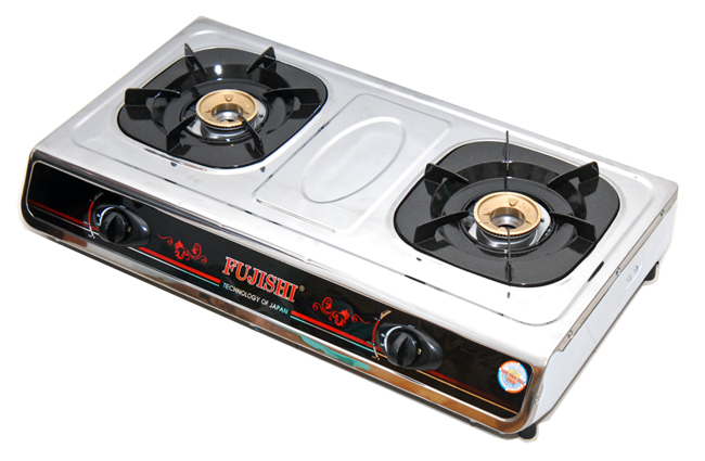 Bếp Gas đôi inox Fujishi FU-210-iN - Chén đồng