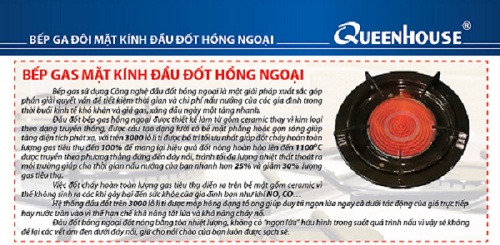 Bếp gas hồng ngoại Queenhouse QH-6202