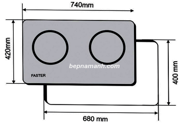 Bếp hồng ngoại đôi Faster FS-2E