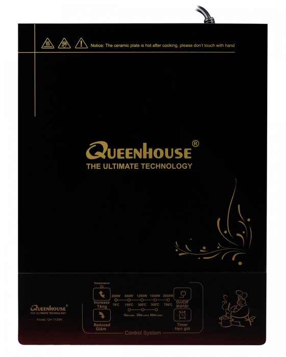 Bếp hồng ngoại QueenHouse QH-1120N
