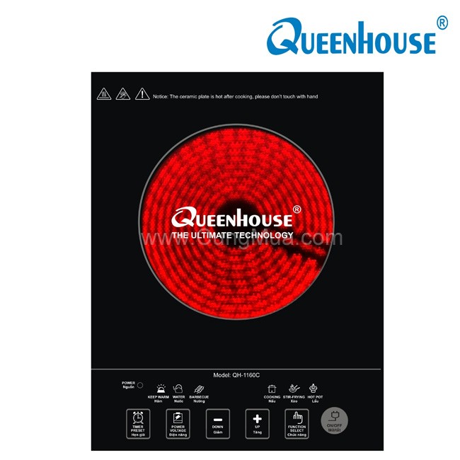 Bếp hồng ngoại QueenHouse QH-1160C