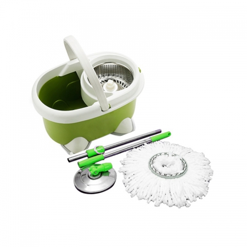Bộ cây lau nhà xoay tay lồng inox 360 Fujipan Speed Mop
