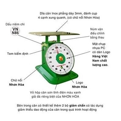 Cân đồng hồ lò xo Nhơn Hòa 8Kg NHS-8
