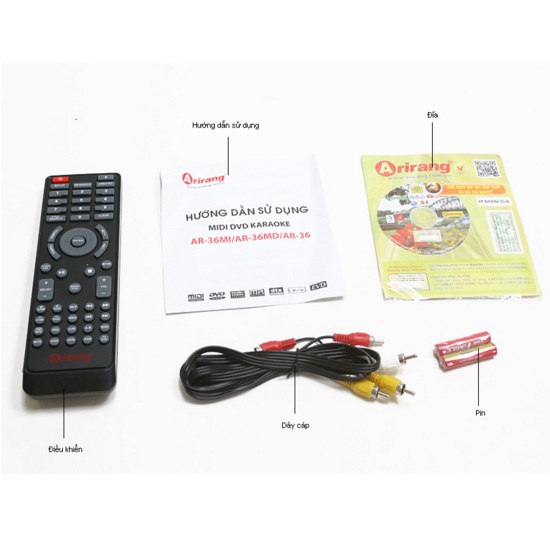 Đầu DVD Karaoke Arirang AR-36