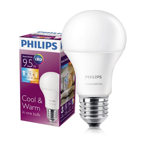 Mua Đèn Led Philips Scene Switch 9.5-60W E27 3000/6500K