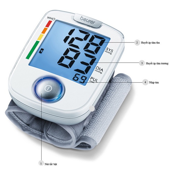 Máy đo huyết áp điện tử cổ tay Beurer BC44