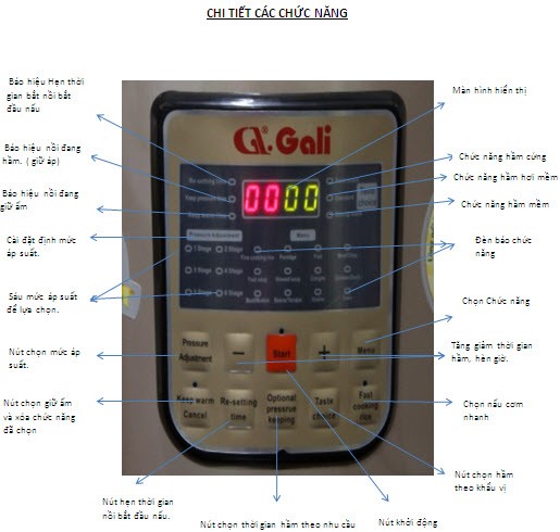Nồi áp suất điện Gali GL-1605