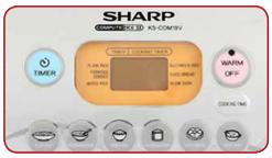 Nồi cơm điện tử Sharp KS-COM10V - Dung tích 1.0L