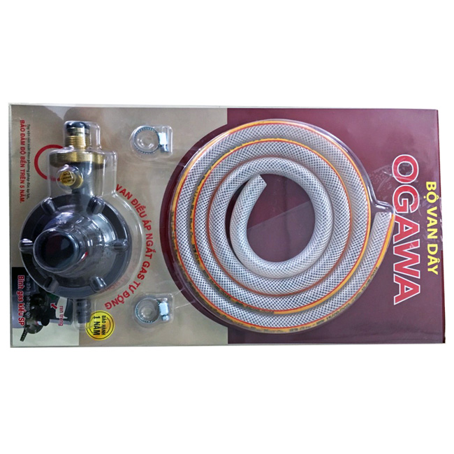 Bộ van và dây điều áp ngắt gas tự động Ogawa NA-375S