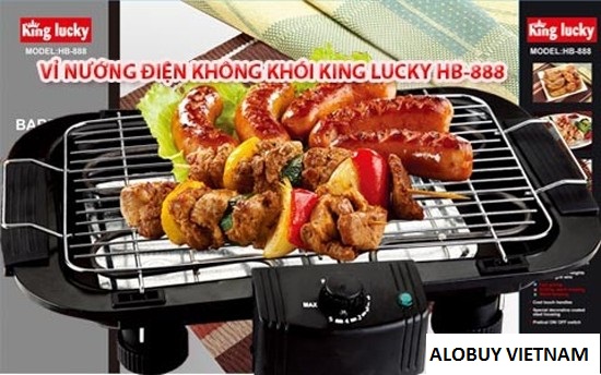 Vỉ nướng điện không khói King Lucky HB-888