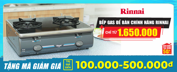 Bếp gas Rinnai nhập khẩu bán khuyến mãi tại alobuy