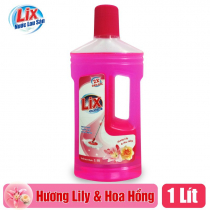 Nước lau sàn Lix hương lily và hoa hồng 1 lít  - LSL02