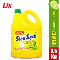 Nước Rửa Chén LIX 3.5KG Siêu Sạch Hương Chanh - NS351