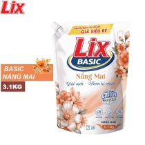 Túi nước giặt LIX basic hương nắng mai 3.1kg N00419