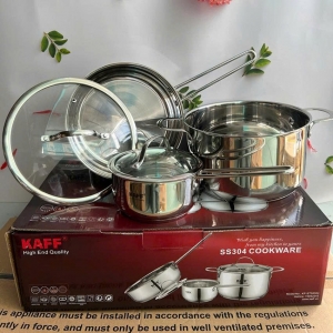 Bộ nồi cao cấp 3 món Inox 304 Kaff KF-ST05304