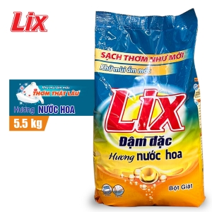 Bột giặt LIX đậm đặc hương nước hoa 5.5kg PD575