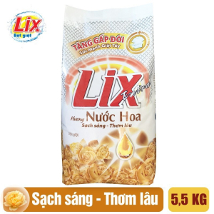 Bột giặt Lix Extra hương nước hoa 5.5Kg - EH554