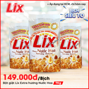 Bột giặt Lix Extra hương nước hoa 7Kg - EH070