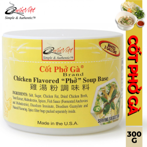 Cốt Phở Gà Quốc Việt - Chicken Flavored Phở Soup Base (300 g)