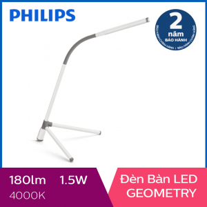Đèn bàn Philips LED Geometry 66046 1.5W (Trắng)