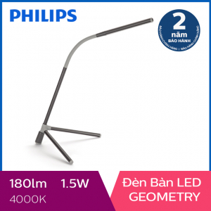 Đèn bàn Philips LED Geometry 66046 1.5W (Đen)