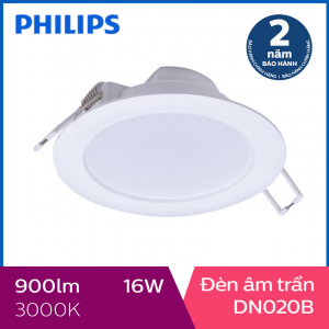 Đèn Downlight âm trần Philips LED DN020B 16W 3000K - Ánh sáng vàng