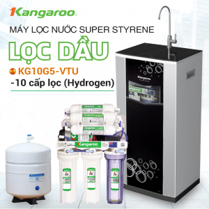 Máy Lọc Nước RO Hydrogen Superstyene KANGAROO KG10G5VTU (10 cấp lọc - Bao gồm tủ cường lực)