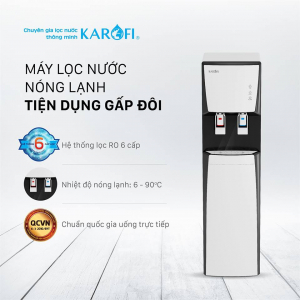 Máy lọc nước RO nóng lạnh 2 vòi KAROFI HCV351-WH