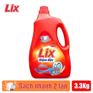 Nước giặt Lix đậm đặc hương hoa 3.3Kg - NG002 -  Tẩy sạch cực mạnh vết bẩn