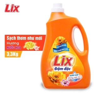 Nước giặt Lix hương nước hoa 3.3Kg - NGH46 - Tẩy sạch cực mạnh vết bẩn
