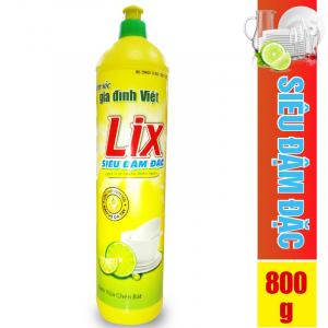 Nước rửa chén Lix siêu đậm đặc hương chanh - N801