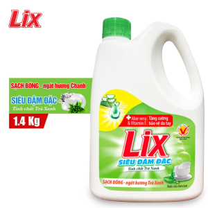 Nước rửa chén Lix siêu đậm đặc trà xanh 1.4Kg - NT140