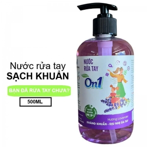 Nước Rửa Tay Sạch Khuẩn ON1 Hương Lavender CHAI 500ML - Mã RT514 - Hàng Chính Hãng