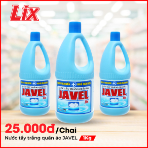 Nước tẩy trắng quần áo Javel Lix 1Kg - Sạch khuẩn - JL100