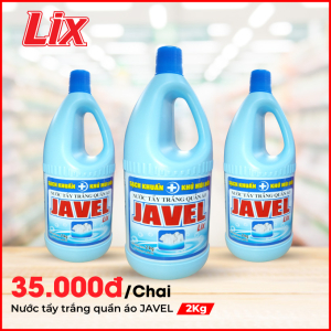 Nước tẩy trắng quần áo Javel Lix 2Kg - Sạch khuẩn - JL200