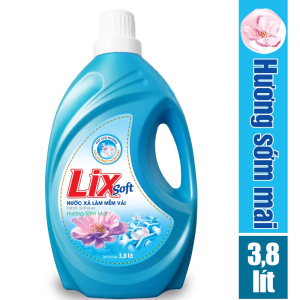 Nước xả vải Lix Soft hương sớm mai 3.6 lít - LSF36