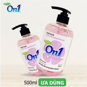 Thùng Nước Rửa Tay sạch khuẩn On1 Hương Fresh Sakura 500ml