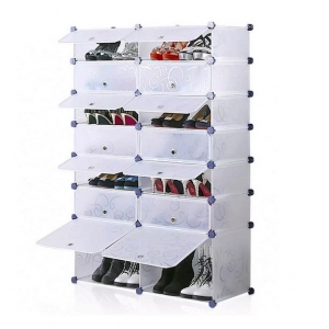 Tủ giày nhựa  đa năng 14 ngăn Tupper Cabinet TC-14W (trắng)   