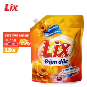Túi nước giặt LIX đậm đặc hương nước hoa 3.2kg NGH47