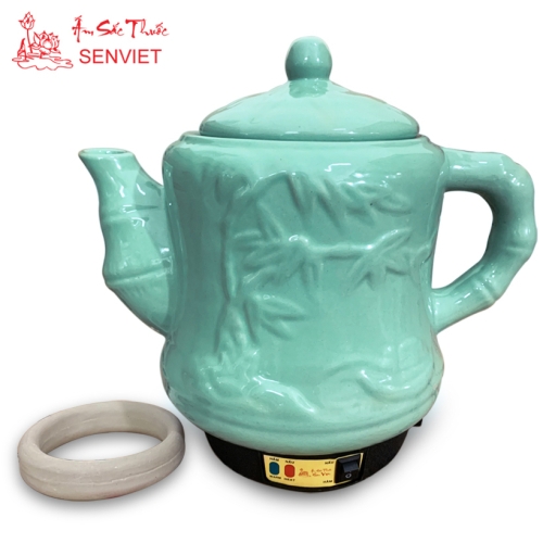 Ấm sắc thuốc điện {CÓ CHUÔNG BÁO} - SEN VIỆT GỐM SỨ BÁT TRÀNG Fujishi 3.2 lít HK-33G/SV-606 - {XN}-1