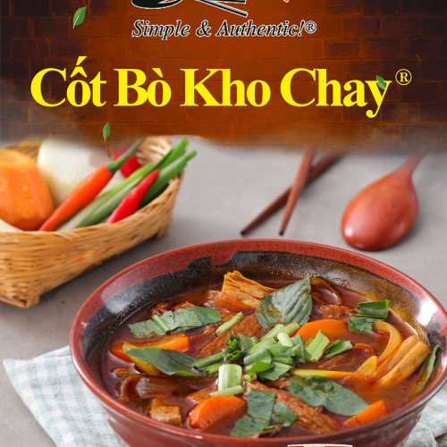 Cốt Bò Kho CHAY Quốc Việt - Vegetarian Stew Base (300 g)-1
