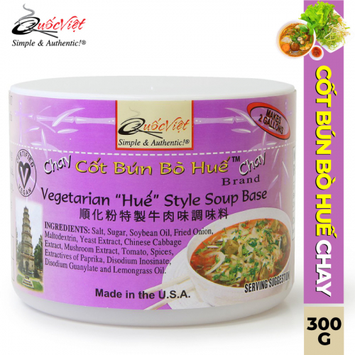 Cốt Bún Bò Huế CHAY Quốc Việt - Vegetarian Hue Style Soup Base (300g)