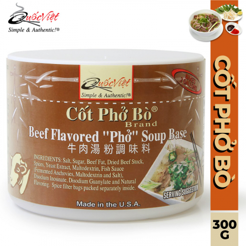 Cốt Phở Bò Quốc Việt - Beef Flavored Phở Soup Base (300 g)  