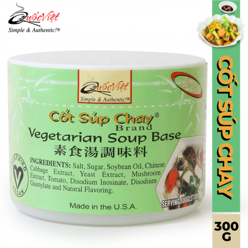 Cốt Súp CHAY Quốc Việt - Vegetarian Soup Base  Base (300 g)