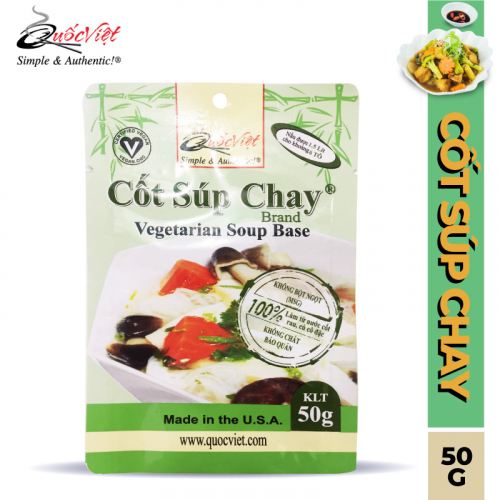 Cốt Súp CHAY Quốc Việt - Vegetarian Soup Base Base (50 g)