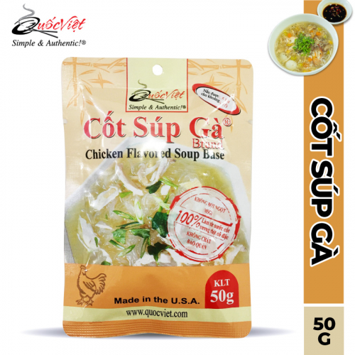 Cốt Súp Gà Quốc Việt - Chicken Flavored Soup Base (50 g)