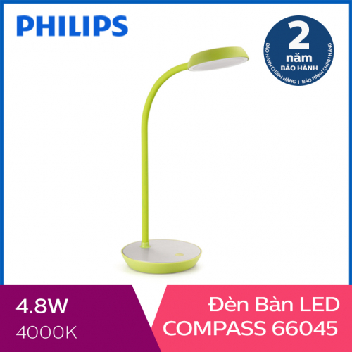Đèn bàn Philips LED Compass 66045 4.8W (Xanh lá)