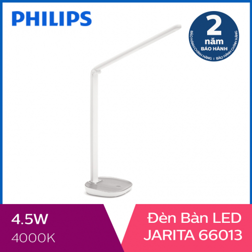 Đèn bàn Philips LED Jarita 66013 4.5W (Bạc)